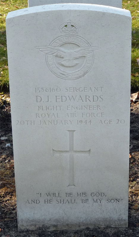 Sgt David James Edwards<br /><br /><br />died on active duty - January 20th, 1944
